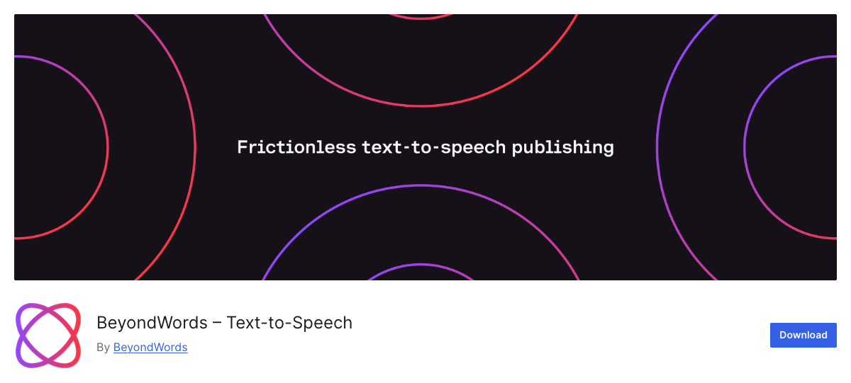 BeyondWords WordPress text to speech plugin